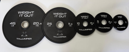 'Thumper' Thin Bumper Weight Plate Sets. (Thinnest Bumper Plates Ever!)