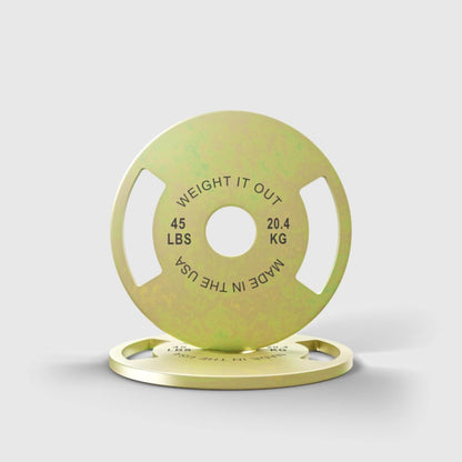 Pre-Order Only: Custom Engraved Solid Steel Calibrated Weight Plate Pairs American Made