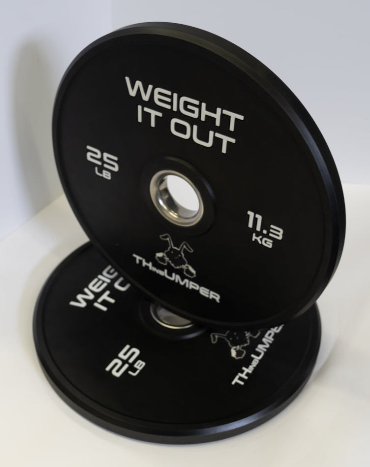 'Thumper' Thin Bumper Weight Plate Sets. (Thinnest Bumper Plates Ever!)