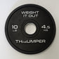 'Thumper' Thin Bumper Weight Plate Sets. (Thinnest Bumper Plates Ever!)