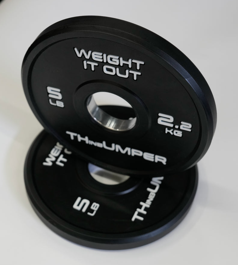 'Thumper' Thin Bumper Weight Plate Sets. (Thinnest Bumper Plates Ever!)