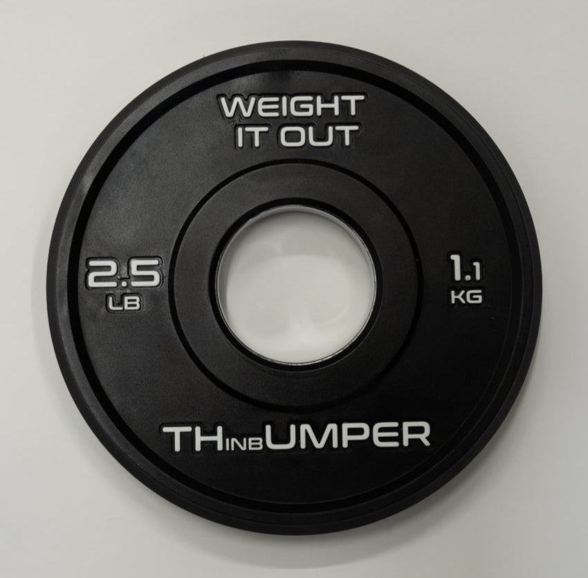 'Thumper' Thin Bumper Weight Plate Sets. (Thinnest Bumper Plates Ever!)