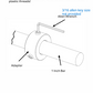 Olympic Plate to Standard Bar Adapter (2" to 1")