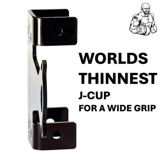 J-Cup Hook Attachment Barbell Holder/Squat Rack Solid Steel USA Made Pairs Multifunctional