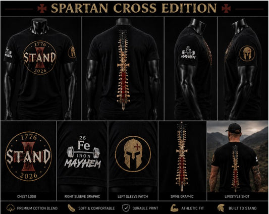 SPECIAL EDITION STAND Tees - Spartan Cross